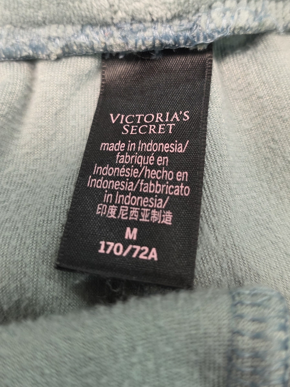 Victoria's Secret Velour Hoodie and Jogger Track Suit Set - Sage Lounge Wear - Picture 5 of 9